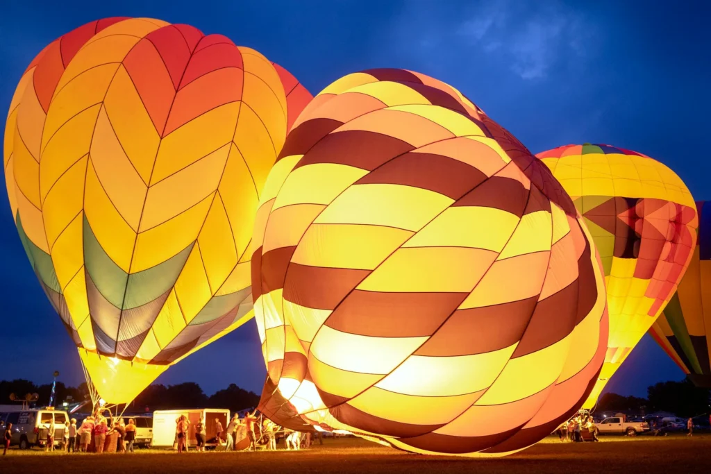 Hot air ballons from leeds activities